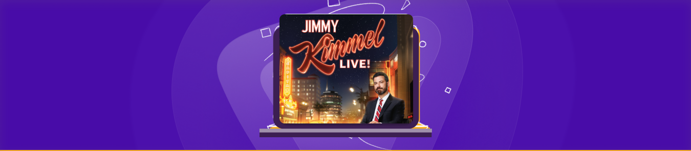 watch Jimmy Kimmel Live 20th Anniversary outside the US